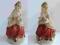 Porcelanowa figurka siedząca dama porcelana