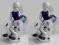 Porcelanowa figurka dziewczyna z gąskami