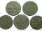 Polska XIX wiek 1 grosz lot 5 sztuk