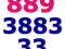 ZŁOTY__ NUMER ___ 889__x88__333 ____ 20zł _ GRATIS