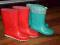 2 PARY KALOSZY ROZM. 29 - 30 W CENIE 10,00KPL.