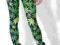 WYS. GRATIS! Legginsy print WEED rasta marihuana M