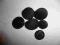 Komplet guzików czarnych 6sztuk.