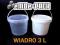 WIADRO WIADERKO PLASTIKOWE 3L Z POKRYWKĄ TANIO!!