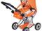 WÓZEK DLA LALEK BAYER DESIGN MAXI ORANGINO