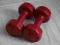 Kettler Hantle hantelki 1,5 kg czerwone siłownia