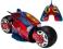 SPIDERMAN CYBER MOTOR STEROWANY NA PILOTA RC HIT
