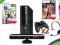 XBOX 360 SLIM 250GB+ KINECT+ 48 GIER +HDM+2PADY