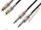 Kabel przewód ADAM HALL 2x RCA 2x JACK 6,3mm OFC