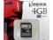 Karta PAMIĘCI Kingston SDHC 4GB Class 4 NOWA BCM !