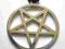 solidny metalowy wisior wisiorek pentagram
