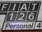 EMBLEMAT FIAT 126 PERSONAL 4