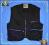 3945-10 ...CZARNA KAMIZELKA SUWAKI ZIP HIT... r.S