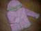 Śliczny płaszczyk na zimę dla dziewczynki 74-80cm