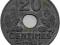 FRANCJA 20 CENTIMES 1942 ROK st.2