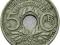 FRANCJA 5 CENTIMES 1919 ROK st.3