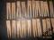 STARE KLAMERKI DREWNIANE 60 SZTUKI z PRL