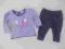Bluzeczka z króliczkiem +geterki 0-3 m-ce