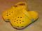 Crocs buty dziecięce rozmiar 6-7, żółte.