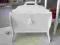 Gazetnik drewniany__biały_shabby chic_prowansja