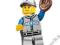 LEGO MINIFIGURES seria 11 Łapacz Gracz Baseball