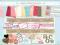 Zestaw scrapbooking papiery dodatki WALENTYNKI