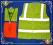 3389-4 ,,,ARCO,,,KAMIZELKA ODBLASKOWA NEONOWA L