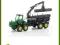 SIKU John Deere z Przyczepą Leśną