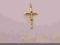 Krzyżyk złoty -Chrzest, Komunia- pr585