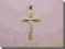 Krzyżyk złoty -Chrzest, Komunia- pr585