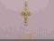 Krzyżyk złoty -Chrzest, Komunia- pr585