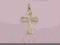 Krzyżyk złoty -Chrzest, Komunia- pr585