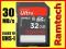 32GB SANDISK SDHC ULTRA CLASS 10 30MB/s UHS-I FV