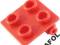 4AFOL 7x LEGO Red Hinge Brick 2 x 2 Top Plate 6134