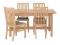 IKEA NORDEN/ NORRNAS Stół i 4 krzesła