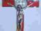 Krzyż św. Benedykta duży - Czerwony