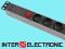 LISTWA PRZEPIĘCIOWA 7 GNIAZD Z WŁĄCZNIKIEM RACK 1U
