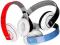 SŁUCHAWKI PIANO STYLE NAUSZNE z mikrofonem 3kolory