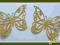 MOTYLEK motyl ażurowy ŚLUB  6,2x4,5cm 2szt !!!