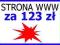 PROMOCJA: Projekt strony WWW+domena+hosting F-VAT