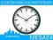 Zegar ścienny radiowy dworcowy DCF śr. 30 cm WAW