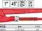 Klucz do rur typ szwedzki 45st 1'' YATO YT-2213