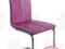 HOWER KRZESŁO STAL EKOSKÓRA SALONOWE FIOLETOWY