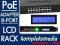8-PORTOWY adapter PoE 8p do szaf RACK 19'' LCD/LAN