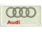 AUTO FAN PATCH Naszywka AUDI LOGO 8,5x4,5cm