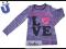Bluzka fioletowa paski Atut (rozm. 146) NOWOŚĆ