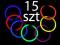 S04 ŚWIECĄCE BRANSOLETKI ŚWIETLIKI 15SZT ŁĄCZNIKI