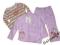 1529 WIERZCHNI KOMPLET  DZIEWCZĘCY 3-cz. rozm 86