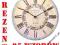 ZEGAR ŚCIENNY DREWNIANY @ VINTAGE @ RETRO @ 30cm @