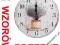 ZEGAR ŚCIENNY DREWNIANY @ VINTAGE @ RETRO @ 34cm @